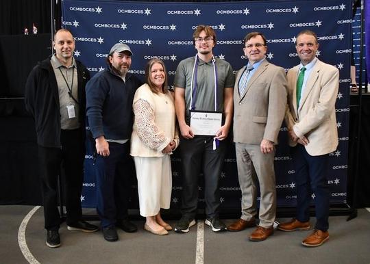 OCS Student Alex Crews Inducted into National Technical Honor Society