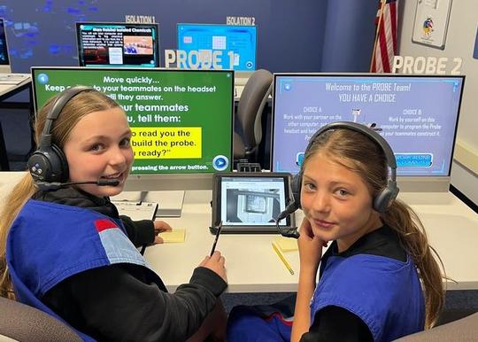 Fifth Graders Blast Off During Challenger Learning Center Field Trip